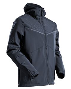 MASCOT 22102 Customized Softshell Jacket With Hood - Mens - Dark Navy
