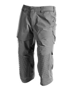 Mascot 22249 3/4 Length Trousers with Kneepad Pockets - Mens - Stone Grey