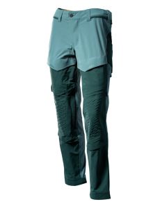 MASCOT 22279 Customized Trousers With Kneepad Pockets - Mens - Light Forest Green/Forest Green