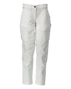 Mascot 22378 Trousers with Kneepad Pockets - Women's - White