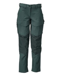 Mascot 22378 Trousers with Kneepad Pockets - Women's - Forest Green