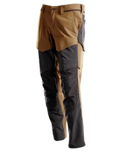MASCOT 22379 Customized Trousers With Kneepad Pockets - Mens - Nut Brown/Black