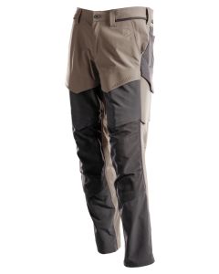 MASCOT 22379 Customized Trousers With Kneepad Pockets - Mens - Dark Sand/Stone Grey