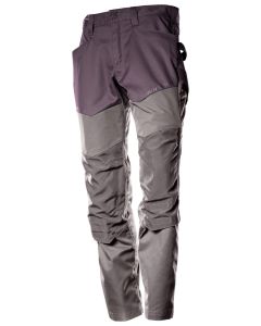 Mascot 22479 Trousers with Kneepad Pockets - Mens - Maroon/Stone Grey