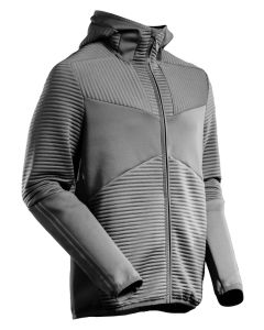 MASCOT 22603 Customized Fleece Hoodie With Zipper - Mens - Stone Grey