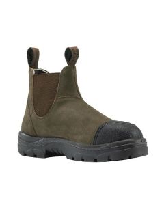 Steel Blue HOBART Scuff Cap Safety Boots - TPU Outsole - Rustic Brown