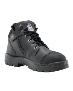 Steel Blue PARKES Scuff Cap, Zip Safety Boots - S3, TPU - Black