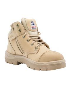 Steel Blue PARKES Scuff Cap, Zip Safety Boots - S3, TPU - Sand
