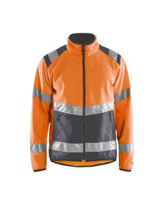 Blaklader 4877 Hi-Vis Softshell Jacket - Hi-Vis Orange/Mid Grey