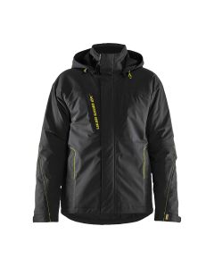 Blaklader 4484 Winter Jacket - Lightweight, Stretch - Black/Hi-Vis Yellow