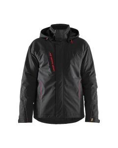 Blaklader 4484 Winter Jacket - Lightweight, Stretch - Black/Red
