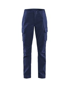 Blaklader 7144 Women's Industry Trousers Stretch - Navy Blue/Cornflower Blue