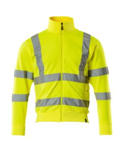 MASCOT 50115 Maringa Safe Classic Sweatshirt With Zipper - Hi-Vis Yellow