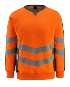 MASCOT 50126 Wigton Safe Supreme Sweatshirt - Hi-Vis Orange/Dark Anthracite
