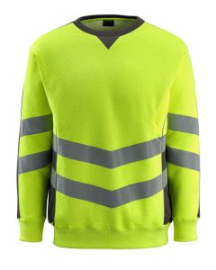 MASCOT 50126 Wigton Safe Supreme Sweatshirt - Hi-Vis Yellow/Dark Anthracite