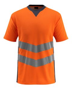 MASCOT 50127 Sandwell Safe Supreme T-Shirt - Hi-Vis Orange/Dark Navy