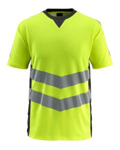 MASCOT 50127 Sandwell Safe Supreme T-Shirt - Hi-Vis Yellow/Black