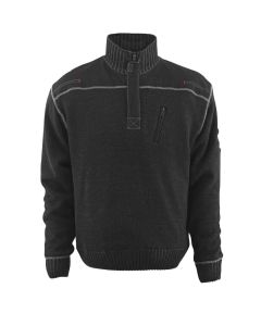 MASCOT 50354 Naxos Frontline Knitted Jumper With Half Zip - Black