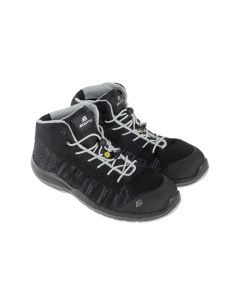 Aboutblu Safe Knit Le Mans Mid Safety Boot Trainer - S3 CR ESD SRC - Black