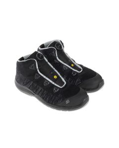 Aboutblu Safe Knit Le Mans Top Mid Safety Boot Trainer - S3 CR ESD SRC - Black