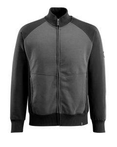 MASCOT 50565 Amberg Unique Sweatshirt With Zipper - Dark Anthracite/Black