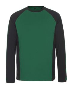 MASCOT 50568 Bielefeld Unique T-Shirt, Long-Sleeved - Green/Black