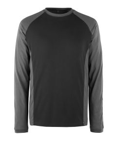 MASCOT 50568 Bielefeld Unique T-Shirt, Long-Sleeved - Black/Dark Anthracite