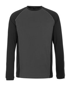 MASCOT 50568 Bielefeld Unique T-Shirt, Long-Sleeved - Dark Anthracite/Black