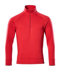 MASCOT 50611 Nantes Crossover Sweatshirt With Half Zip - Mens - Red