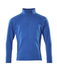MASCOT 50611 Nantes Crossover Sweatshirt With Half Zip - Mens - Azure Blue