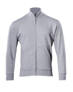 MASCOT 51591 Lavit Crossover Sweatshirt With Zipper - Mens - Grey-Flecked