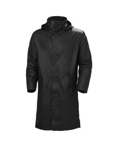 Helly Hansen 70186 Voss Long Rain Coat - Black