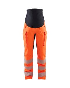 Blaklader 7100 4-Way Stretch High Vis Maternity Trousers (High Vis Orange/Black)