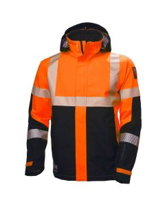 Helly Hansen 71172 ICU Shell Jacket - Hi Vis Orange/Ebony