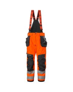 Helly Hansen 71491 Alna 2.0 Winter Construction Trousers CL2 - Hi Vis Orange/Ebony