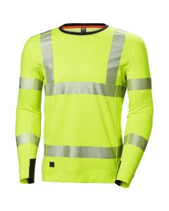 Helly Hansen 75111 ICU Lifa Active Crewneck Sweatshirt - Hi Vis Yellow