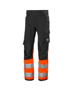 Helly Hansen 77429 Alna 4X Work Trousers CL1 - Hi Vis Orange/Ebony