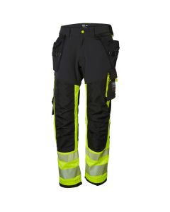 Helly Hansen 77471 ICU Construction Trousers CL1 - Hi Vis Yellow/Ebony