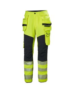 Helly Hansen 77499 ICU BRZ Construction Trousers CL2 - Hi Vis Yellow/Ebony