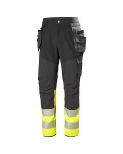 Helly Hansen 77500 ICU BRZ Construction Trousers CL1 - Hi Vis Yellow/Ebony