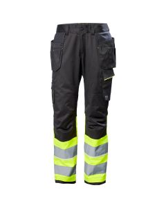 Helly Hansen 77511 Uc-Me Construction Trousers CL1 - Hi Vis Yellow/Ebony