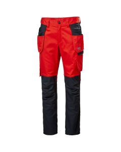 Helly Hansen 77521 Manchester Construction Trousers - Alert Red/Ebony
