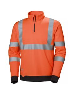 Helly Hansen 79096 Addvis Half Zip Sweatshirt - Hi Vis Orange