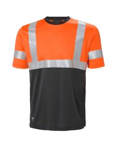 Helly Hansen 79254 Addvis T-Shirt Class 1 - Hi Vis Orange/Ebony