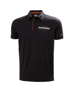 Helly Hansen 79260 Logo Polo Shirt - Black