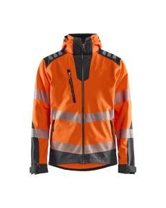 Blaklader 4491 Hi-Vis Softshell Jacket - Hi-Vis Orange/Mid Grey