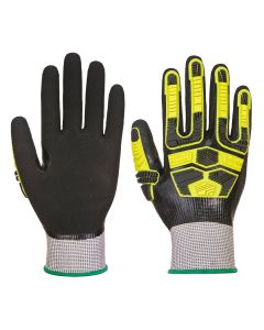Portwest AP55 Waterproof HR Cut Impact Glove - (Grey/Black)