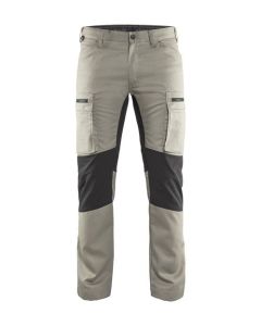 Blaklader 1459 Stretch Service Trousers - 65% Polyester/35% Cotton (Stone/Black)
