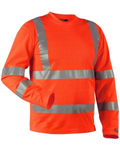 Blaklader 3381 High Visibility Long-Sleeved T-Shirt (Orange)