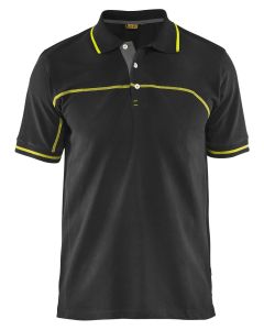 Blaklader 3389 Pique Polo Shirt (Black/Yellow)